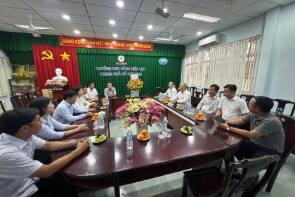 Hội Doanh nghiệp Phường An Phú Đông thăm và làm việc tại Trường Cao đẳng Điện lực