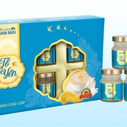 Tổ yến chưng đường ăn kiêng Hộp quà tặng 6 hũ